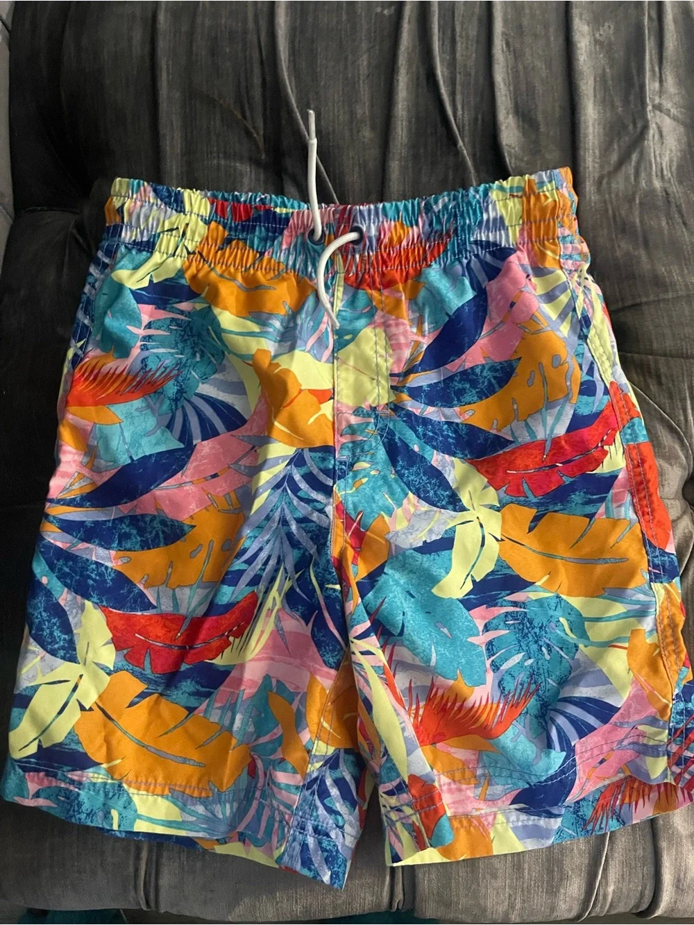 Old Navy Multicolor Tropical Boys Swim Shorts